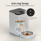 VOLUAS Automatic Cat Feeder, 4L Timed Dry Food Dispenser for Cats & Dogs - Image 3