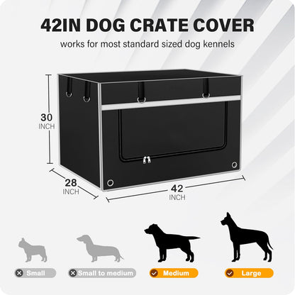 Bethshaya premium kennel cover with rolled up double doors on wire cage