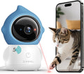 ZUMIMALL pet camera front view featuring the lens and interactive laser module