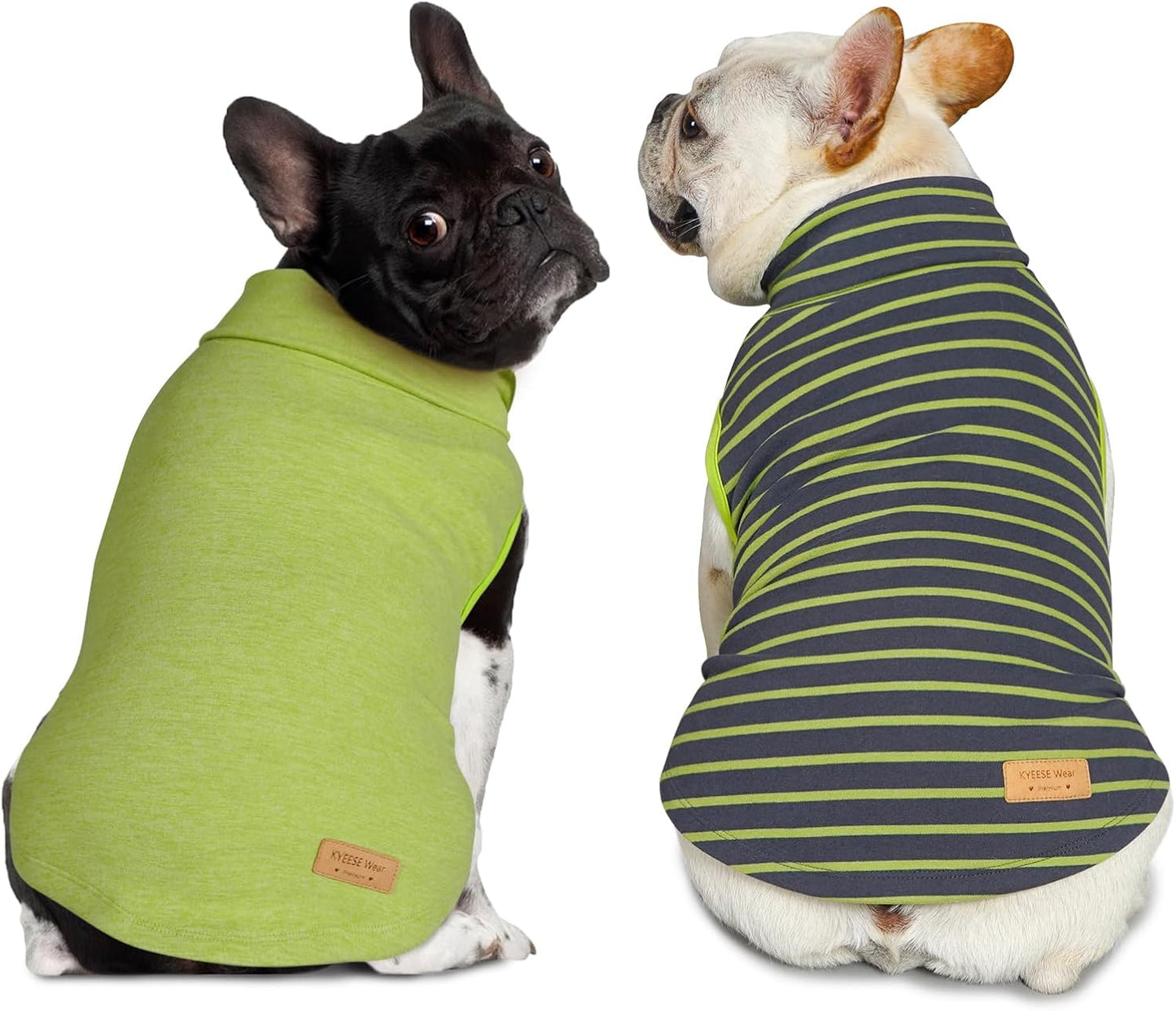 KYEESE 2Pack Dog Sweater Soft Dogs Clothes Warm Pets Clothes Turtleneck Pets Coats Dog Sweaters for Small Dogs Girl Pullover Small Pet Sweaters Stretchy Pet Sweatshirt - Image 12