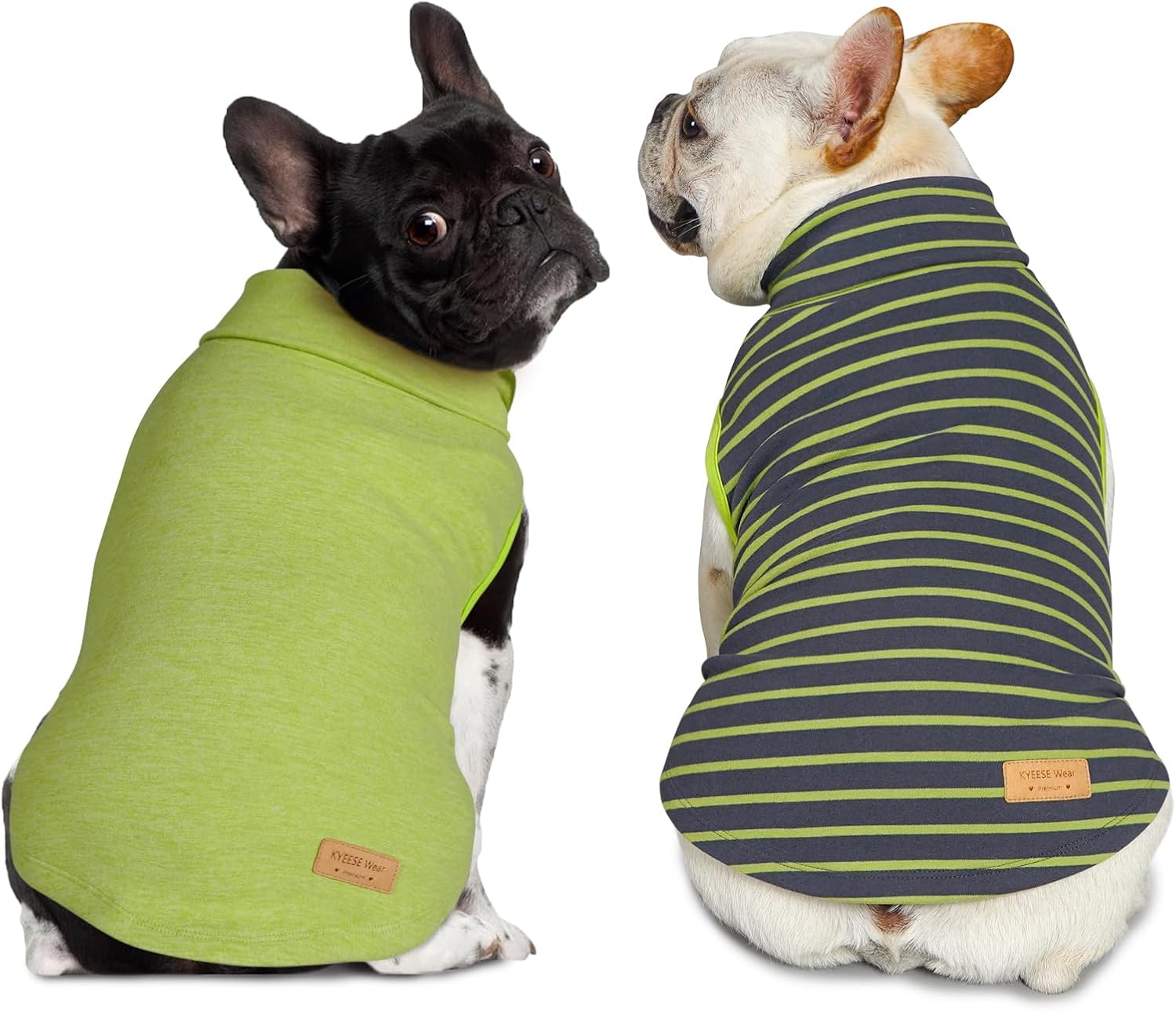 KYEESE 2Pack Dog Sweater Soft Dogs Clothes Warm Pets Clothes Turtleneck Pets Coats Dog Sweaters for Small Dogs Girl Pullover Small Pet Sweaters Stretchy Pet Sweatshirt - Image 12