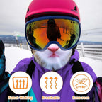 Oyeftp cat mask worn for festival and rave style