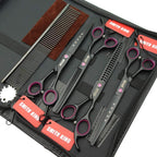Professional right handed dog grooming kit with adjustable tension key