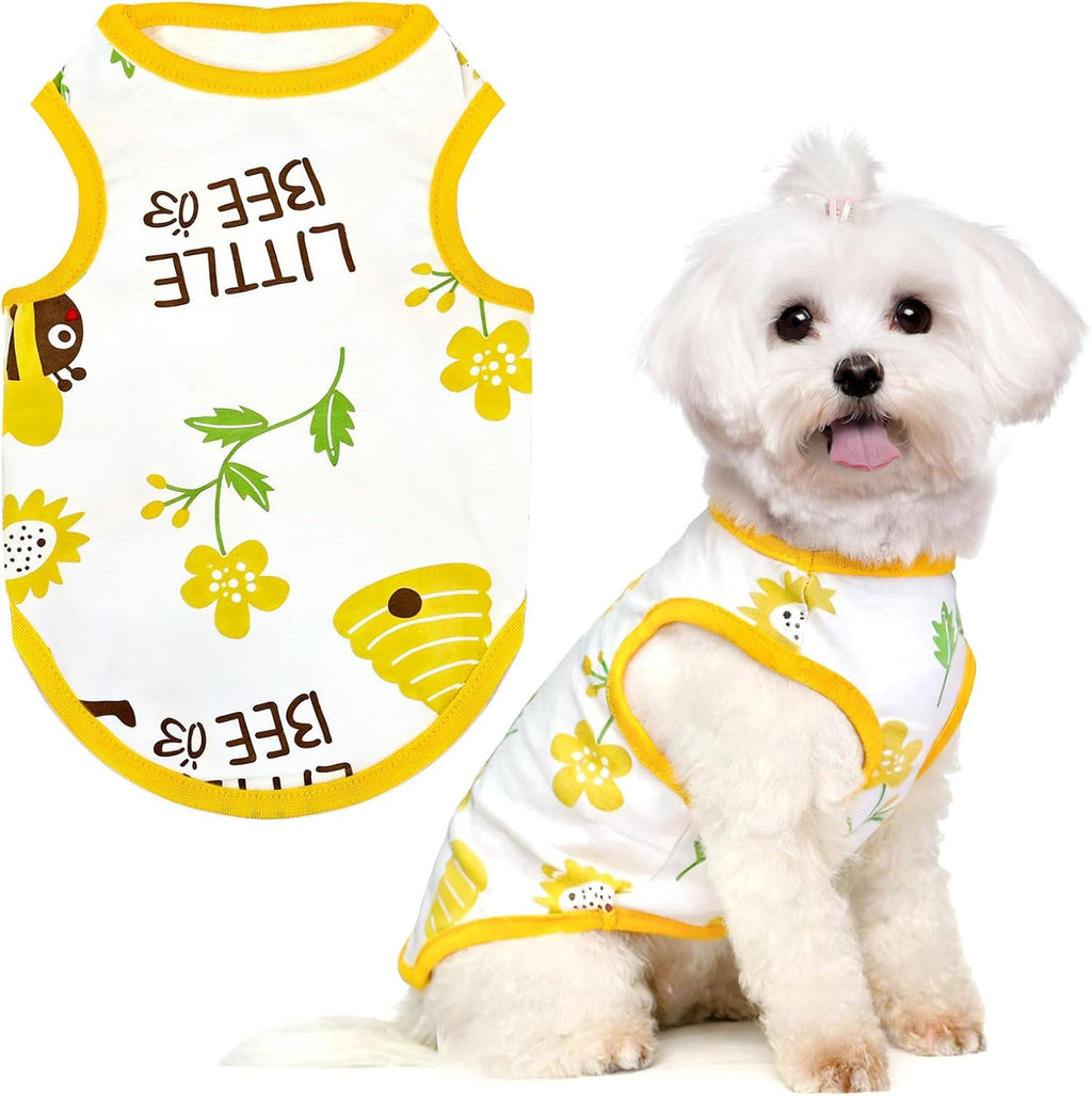 PETCARE Cute Cartoon Cat Shirts for Cats Only Soft Cotton Tshirts Brown Spaceship Cat Clothes for Cats Only Female Male Small Breeds Pet Pajamas Sleeveless Pet Tank Top Spring Summer Kitten Clothes - Image 15