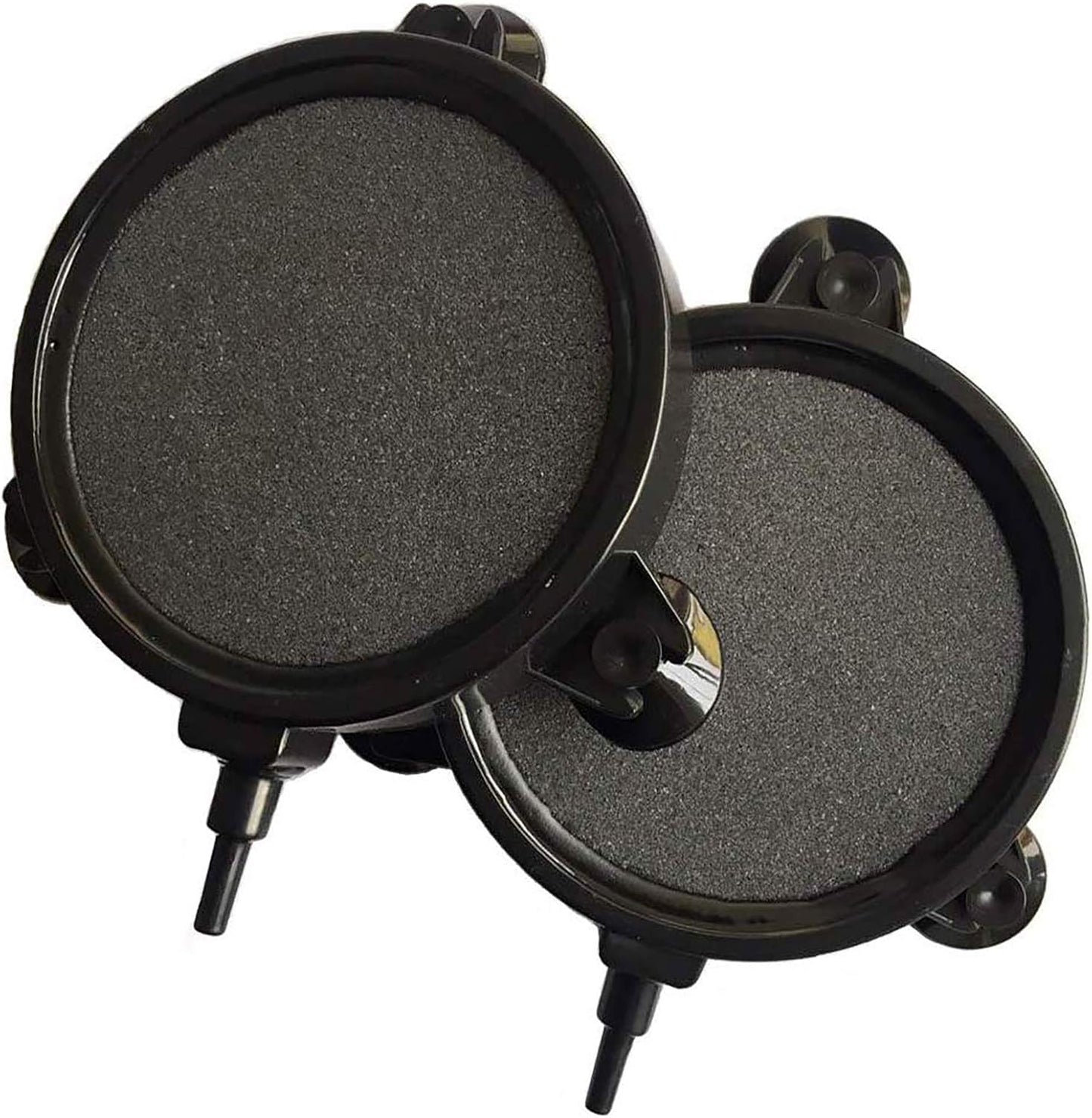 PINVNBY 4.2 inch oxygenation disc operating in a saltwater aquarium setup.