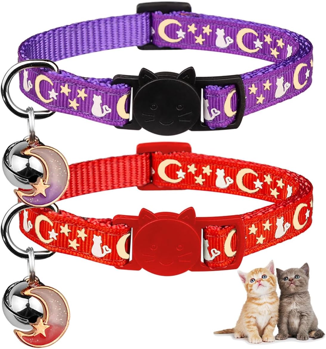 Baeuppit silky nylon soft texture cat collar strap material detail