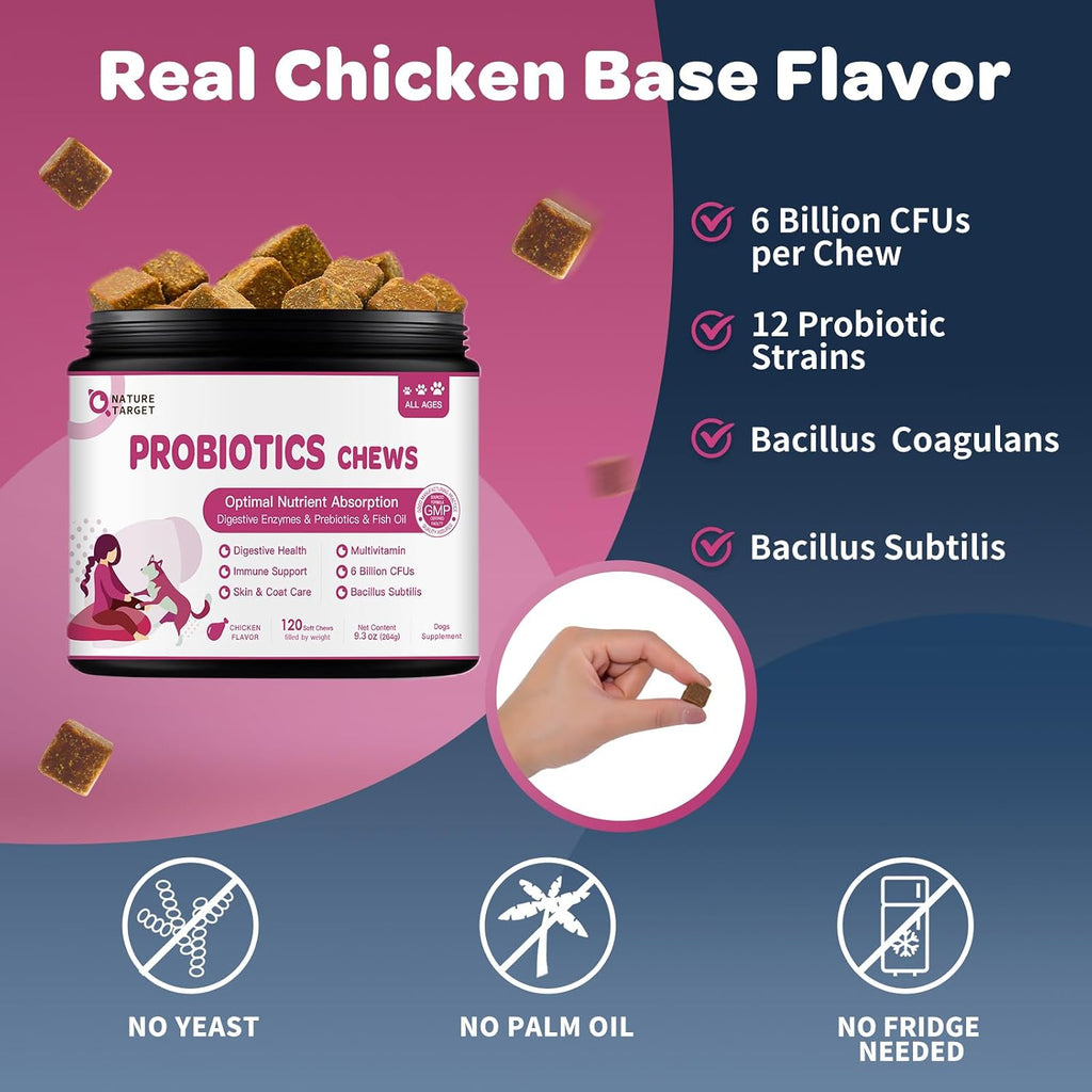 Nature Target imported USA dog supplement with fish oil for skin health