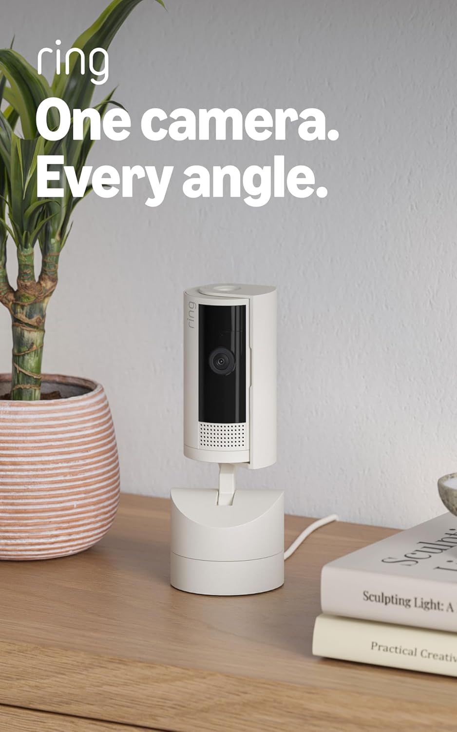 Ring Pan-Tilt Indoor Cam (newest model), See all around your home or business with 360 degrees pan coverage, HD video, plus Two-Way Talk, 2-pack, White - Image 9