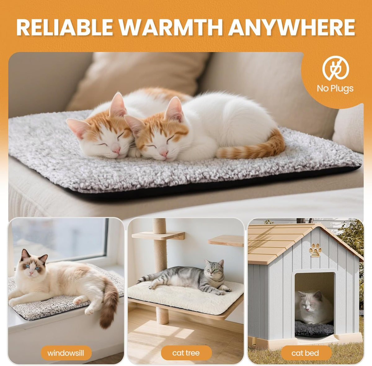 Mora Pets self heating pet pad placed inside a standard travel crate for cats