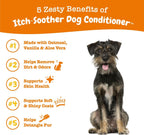Zesty Paws dog conditioner oatmeal and aloe vera ingredients