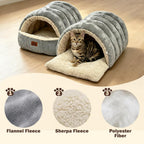Noocyarn 2-in-1 pet bed showing enclosed cave design