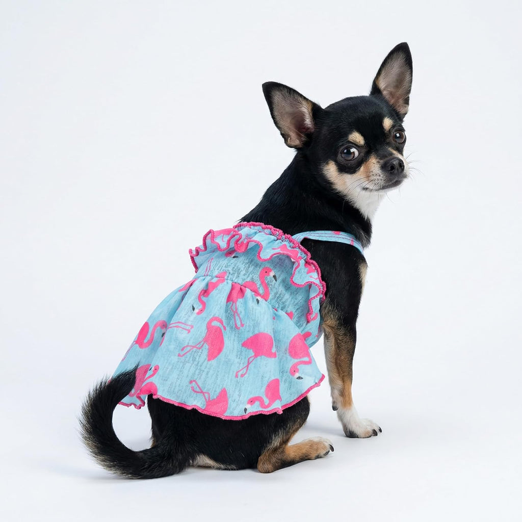 Fitwarm princess style dog clothes close up details of halter neck