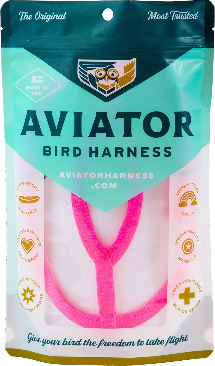 The AVIATOR Pet Bird Harness and Leash: Medium Purple - Image 11