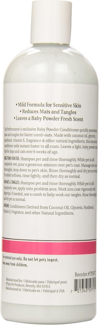 Top Performance baby powder scented sensitive skin pet conditioner