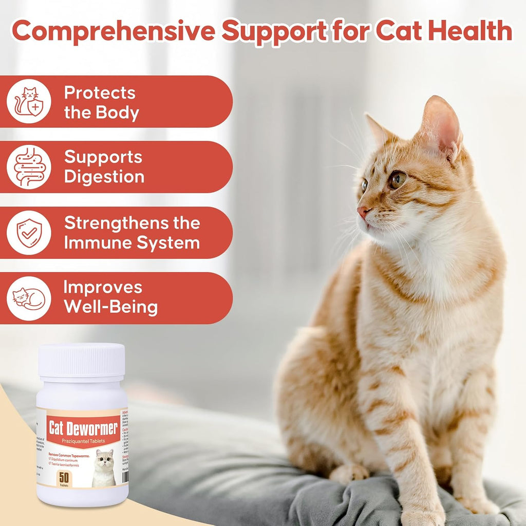 Hgdsyka kitten worm treatment tablets container showing usage directions