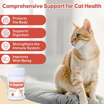 Hgdsyka kitten worm treatment tablets container showing usage directions