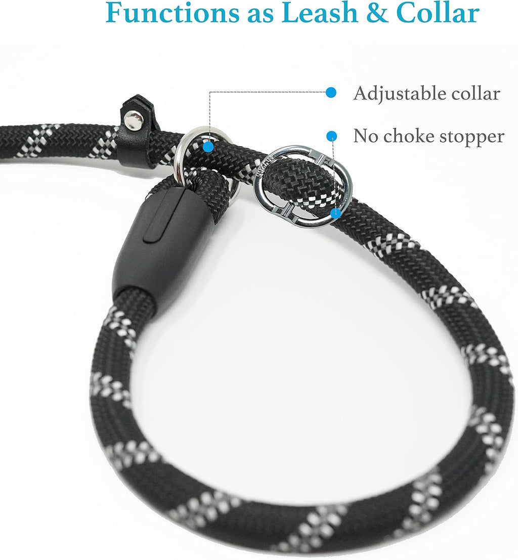 iYoShop no pull dog leash six feet length stretched out on outdoor ground