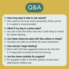 YOTANGO immune support and parasite repellent daily chewables back label overview.
