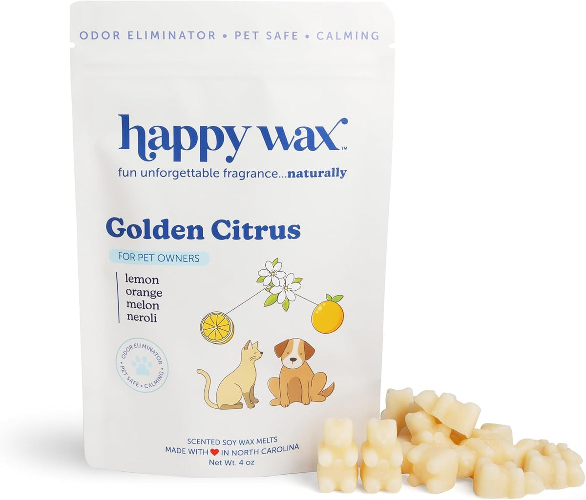 Happy Wax Pet Scents Collection: Pet Safe, Odor Eliminating, Non-Toxic Scented Soy Wax Melts - Total 6oz Variety Pack: Teakwood Trails, Lavender Fields, and Sugared Fruit - Image 10