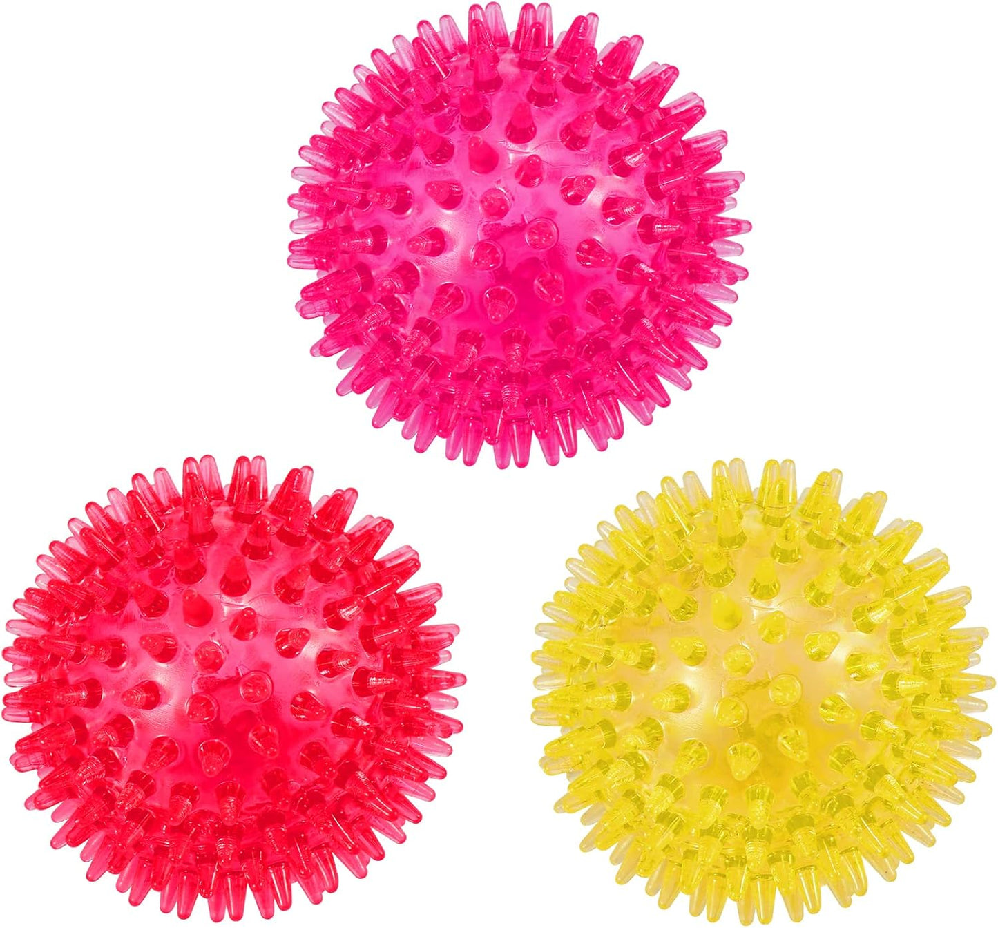 petizer 6 Pack 2.5" Squeaky Dog Toy Balls, Floating Dogs Pool Balls, Spiky Dog Balls, Durable Interactive Fetch Toys for Puppy, Dog Chew Toys for Teething (2.5", Small Dog) - Image 10