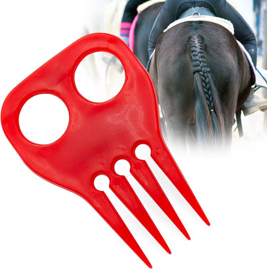 Jeffers Equine Braiding Comb front view for horse grooming