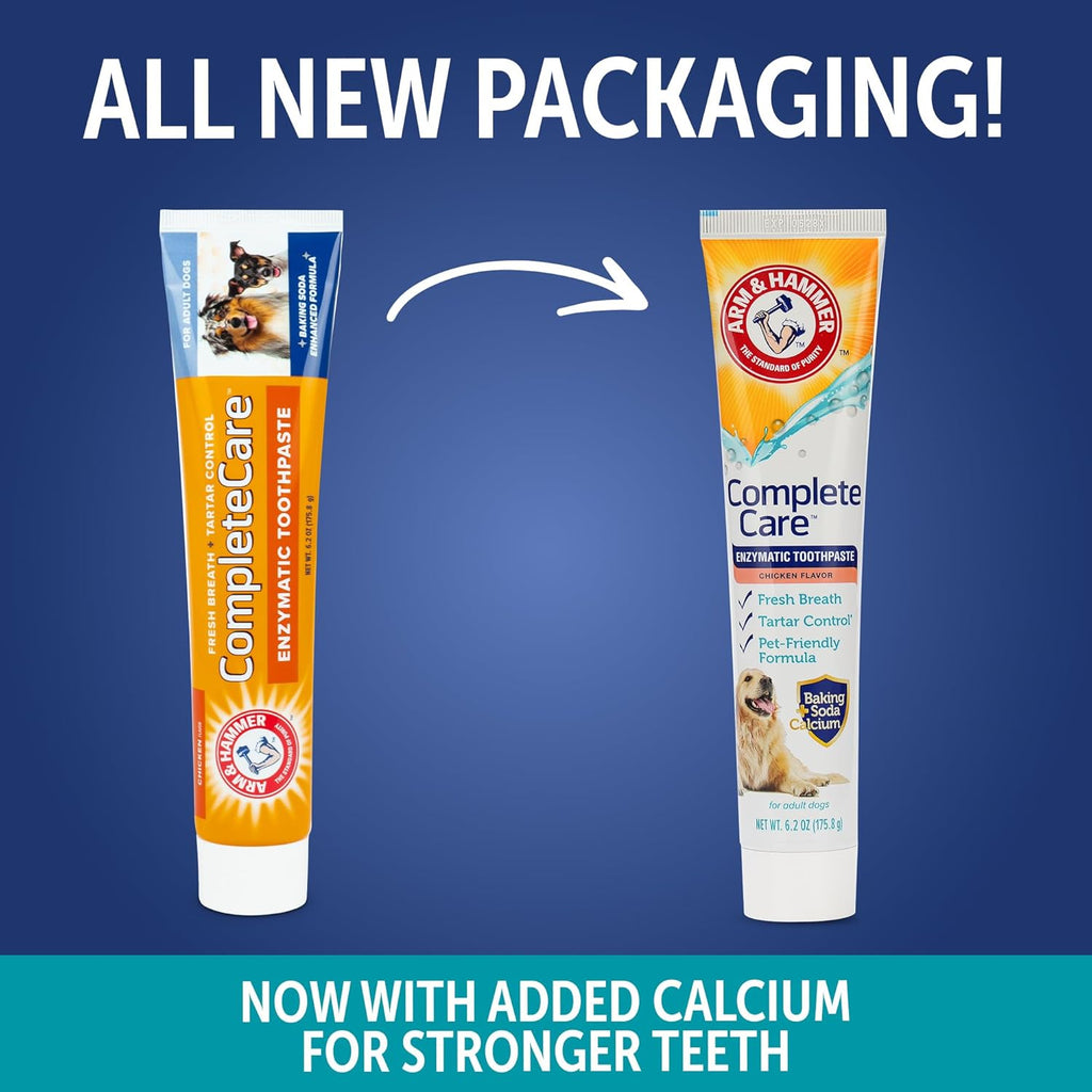 6.2 ounce value size tube of dog toothpaste