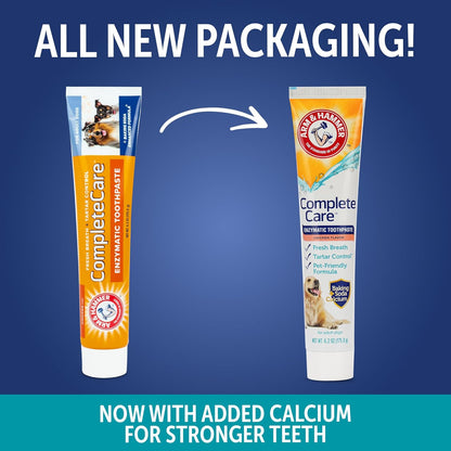 6.2 ounce value size tube of dog toothpaste