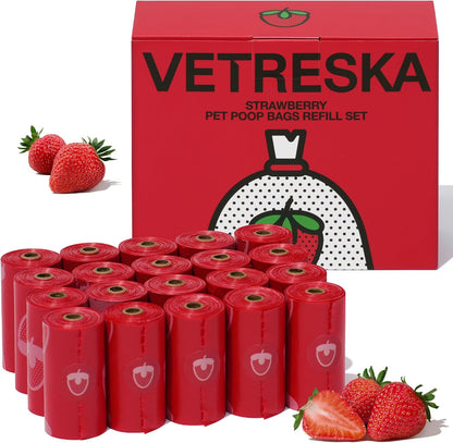VETRESKA Dog Poop Bag Dispenser with Cherry Blossom Scented Poop Bags, Leak Proof and Extra Thick Pet Waste Bags, 1 Poop Bag Holder and 105 Bags for Dog Walking and Cats Litter, Pink - Image 10
