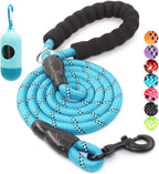 BAAPET 2/4/5/6 FT Dog Leash with Comfortable Padded Handle and Highly Reflective Threads for Small Medium and Large Dogs (5FT-1/2'', Black) - Image 15