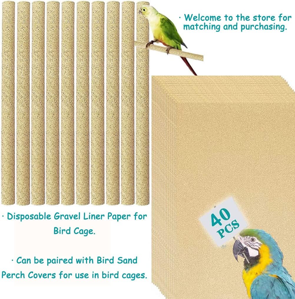 Packaging of Birheatry 11 by 17 inch bird cage gravel liners