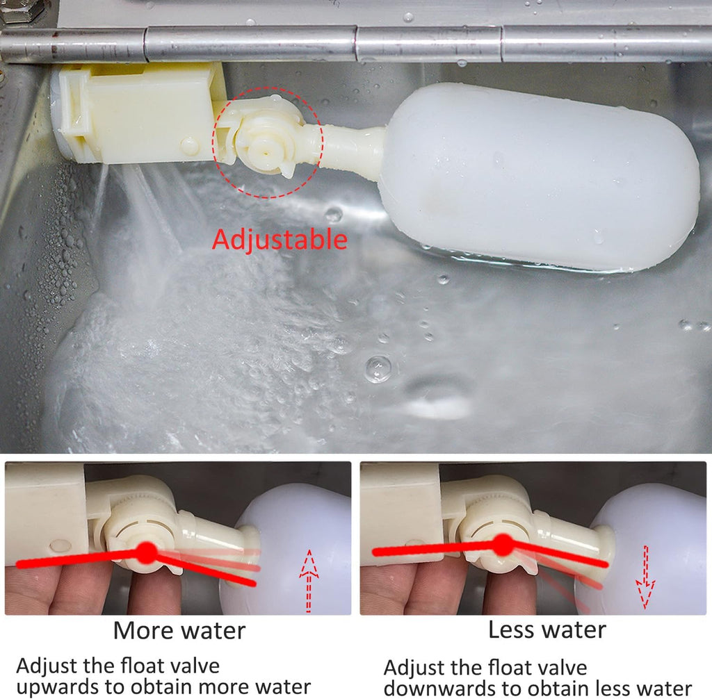 Outdoor automatic pet water station showing included installation accessories
