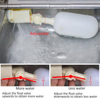 Outdoor automatic pet water station showing included installation accessories