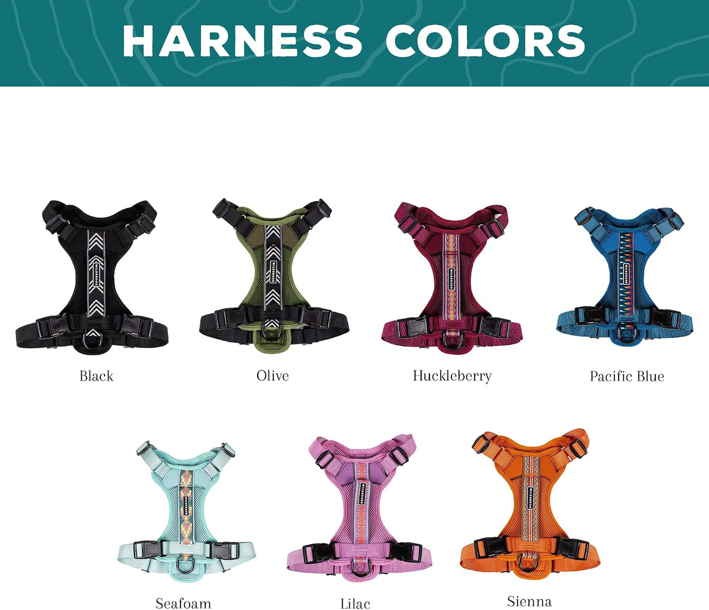 Wilderdog outdoor adventure dog harness top handle view