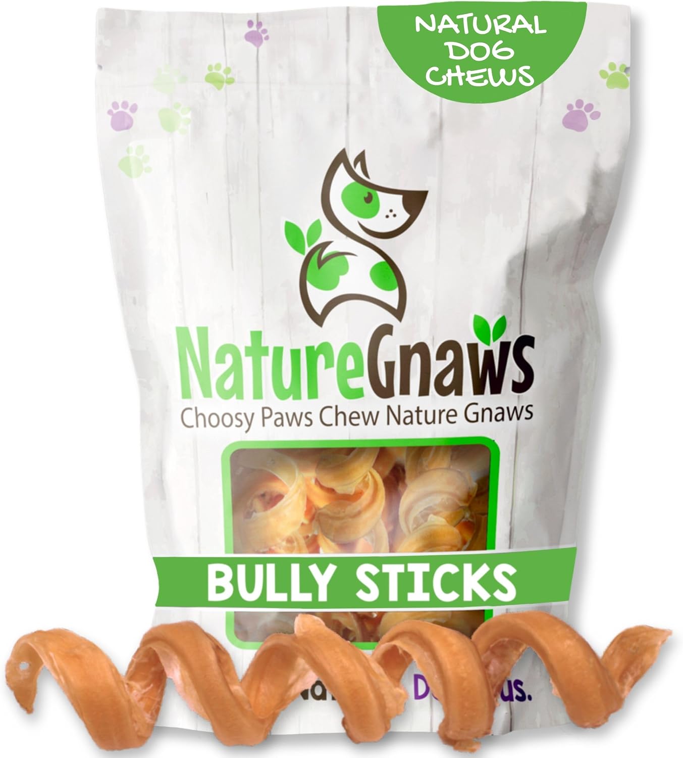 Nature Gnaws Bully Stick Springs for Dogs 7-8" (6 Count) - Long Lasting for Aggressive Chewers - Natural Curly Beef Dog Chew Bones - Rawhide Free - Image 14