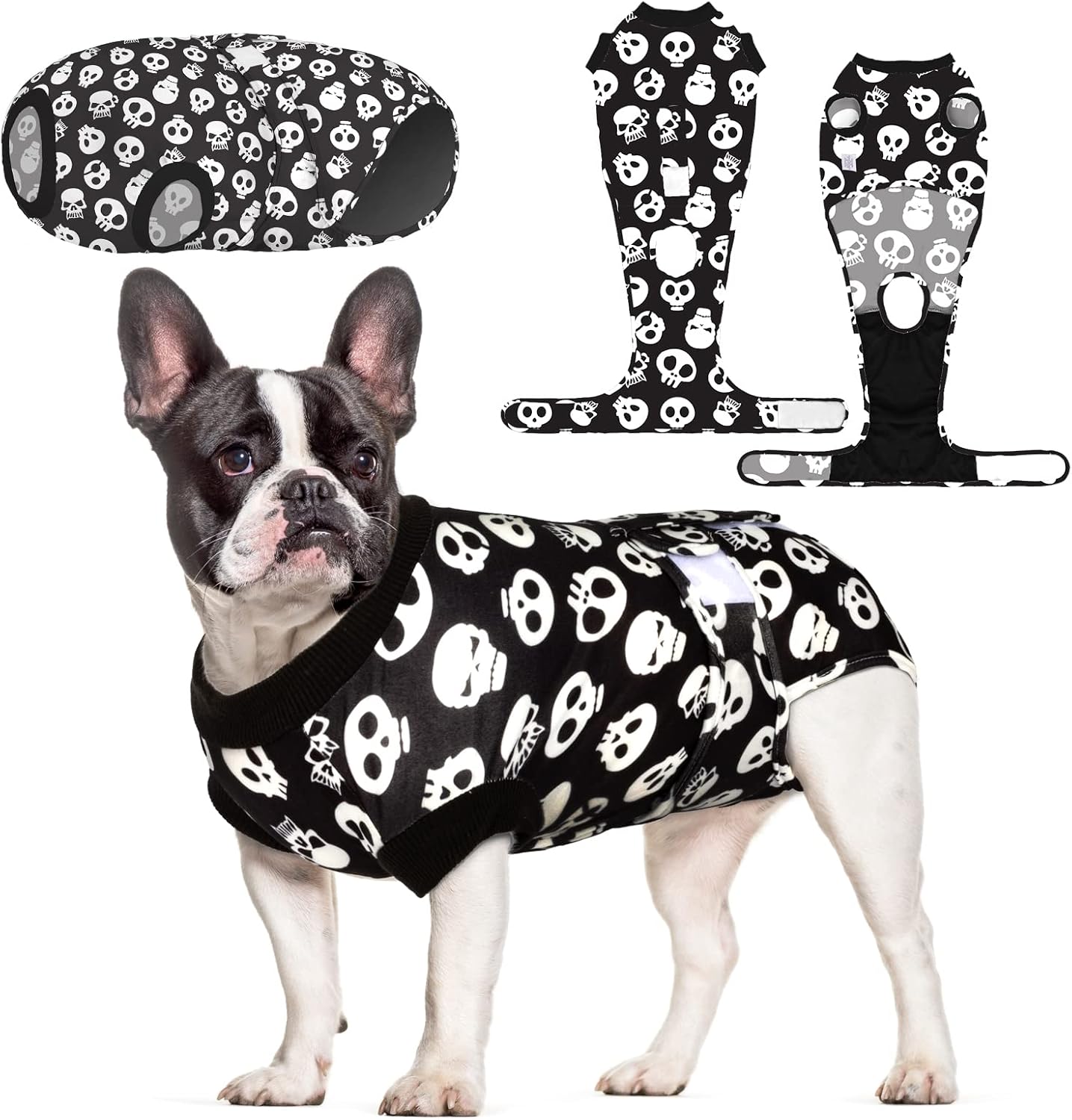 CuteBone Dog Surgery Recovery Suit Cat Surgical Onesie Female Body Suits Male Prevent Pet from Licking Wounds SSF01XS - Image 11