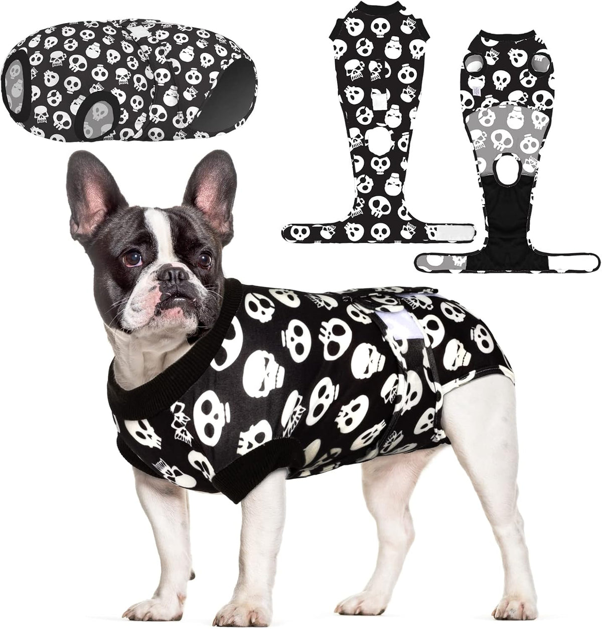 CuteBone Dog Surgery Recovery Suit Cat Surgical Onesie Female Body Suits Male Prevent Pet from Licking Wounds SSF01XS - Image 11