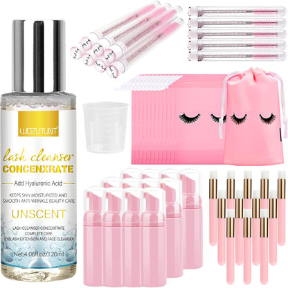 Wozutunt lash shampoo concentrate one hundred and twenty milliliter bottle front view