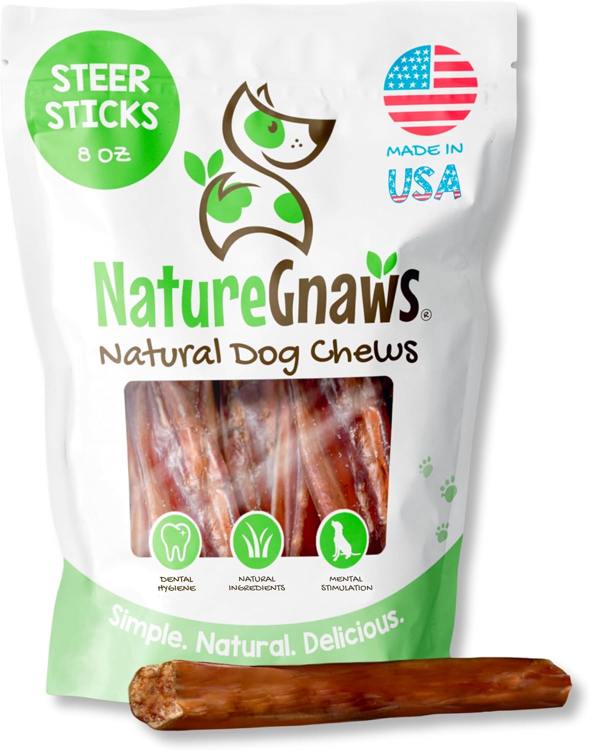 Nature Gnaws Bully Sticks for Dogs 5-6" (8oz) - Mixed Thickness - Long Lasting for Aggressive Chewers and Large Dogs - Natural Beef Dog Chew Bones - Image 15