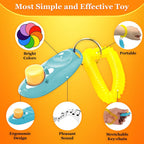 Two pack multicolor pet clickers for puppy and cat behavior training.