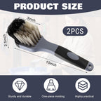 Ferrochef livestock trough scrub brush angled view detailing the synthetic fiber bristles.