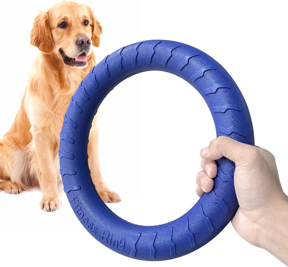 XL Large Indestructible Dog Toys, Dog Chew Toys for Aggressive Chewers,Flying Discs for Medium/Large Breeds. Floating Dog Ring Toys for Throwing, Catching, Grabbing. (12 Inch) - Image 10