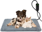 INVENHO Heated Cat Bed, Waterproof Adjustable Temperature Dog Cat Heating Pad with Timer, Indoor Pet Heating Pad for Cats Dogs Electric Pads for Dogs Cats, Pet Heated Pad (S: 18" x 16") - Image 10