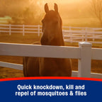 Farnam Mosquito Halt fly spray back instructions panel
