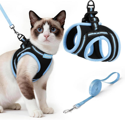rabbitgoo Cat Harness and Leash, Step-in Escape Proof Kitten Harness Set, Soft Comfortable Cat Vest, Easy to Wear and Adjust, Reflective for Safe Outdoor Walking, Purple, Small - Image 14