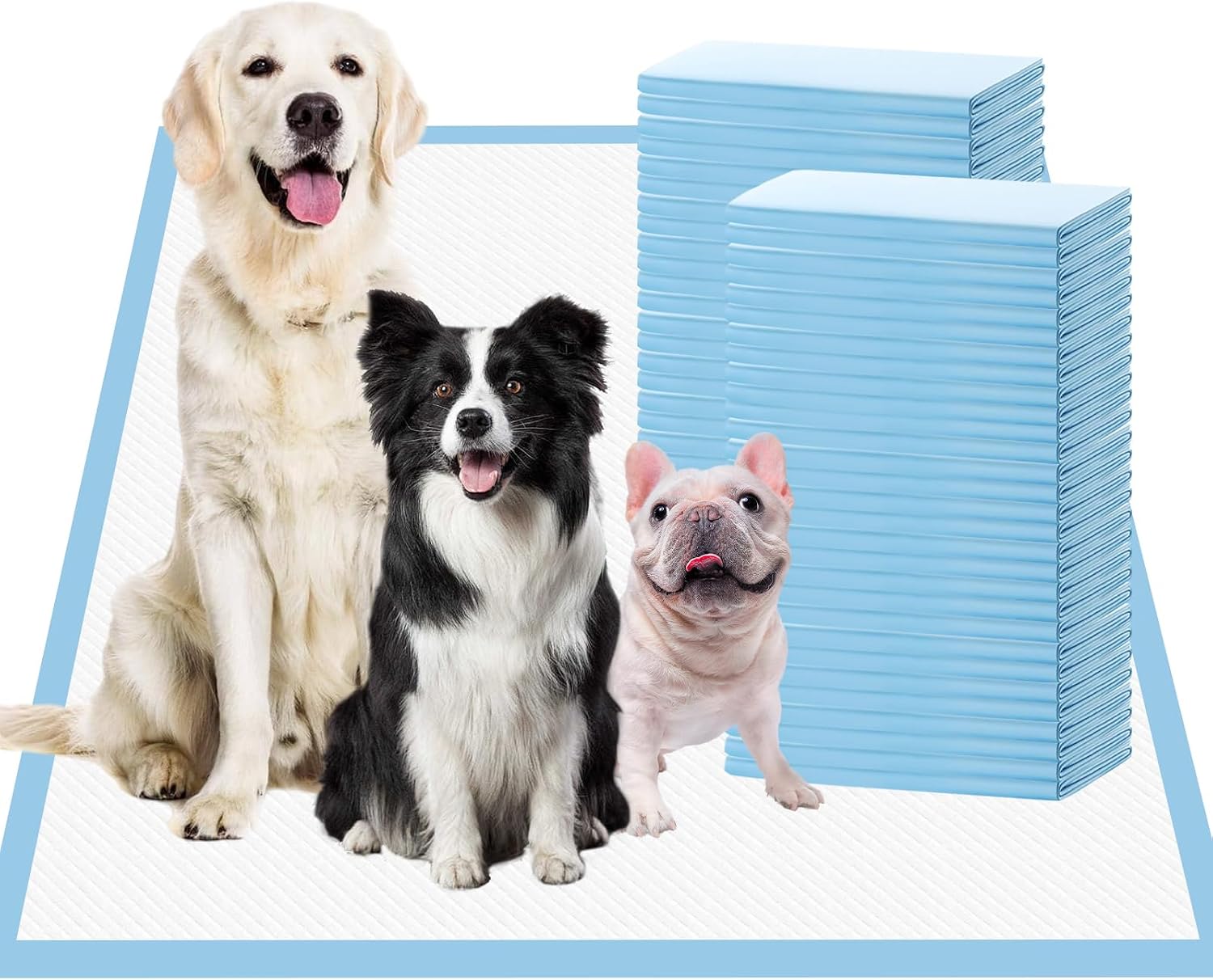 SCLOSE Pee Pads for Dogs Extra Large 30"x36", 50 Count Puppy Pads XXL, Potty Pads for Dogs, Super Absorbent & Leak-Proof, Disposable Training Pads for Puppies, Doggie Pads, Blue - Image 12