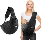 JourCraf Dog Sling for Small Dogs 7-13 lbs, Front Dog Sling Carrier, Padded Lightweight Pet Soft Carrier with Adjustable Strap, Travel Safety Harness Machine Washable for Small Cats Puppy Yorkie - Image 9