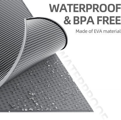 Waterproof bottom layer of the ESTHELLO cat floor protector preventing urine tracking.