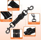 Reflective pet safety strap showcasing high visibility stitching for nighttime walks