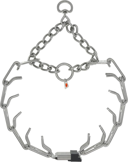 Herm Sprenger dog training prong collar assembly showing how to add or remove links