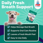 Pup Labs ProDenta all natural dog breath freshener container with scoop